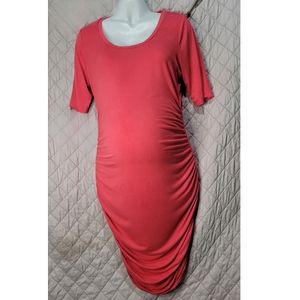 Motherhood Coral Maternity Dress Size Medium